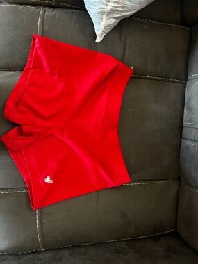 Red varsity cheer spandex